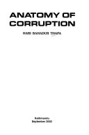 Cover of Anatomy of Corruption